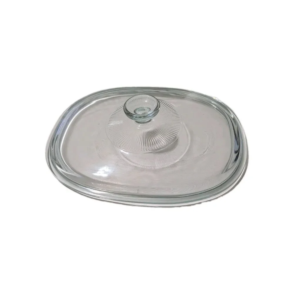 Vintage Pyrex DC1.5C Clear Glass Oval Casserole Replacement Lid 11